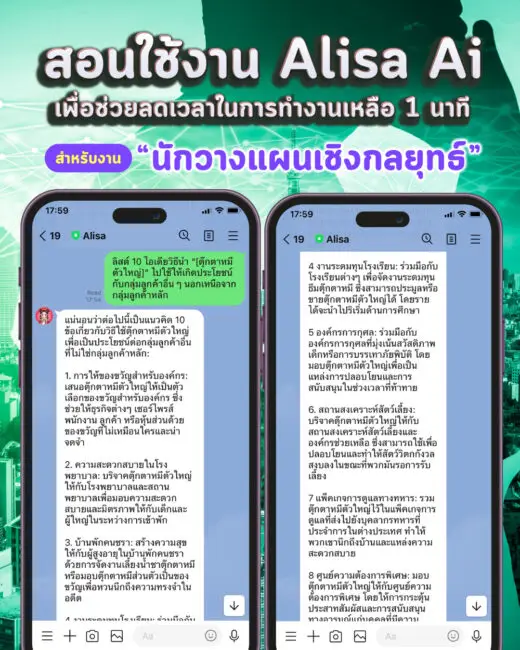 Alisa-นักวางแผน - Alisa - AI วาดรูป, AI Chatbot, Generative AI ไทย ใช้ง่ายคล้ายคุยกับคน! - Alisa - AI วาดรูป, AI Chatbot, Generative AI ไทย ใช้ง่ายคล้ายคุยกับคน!